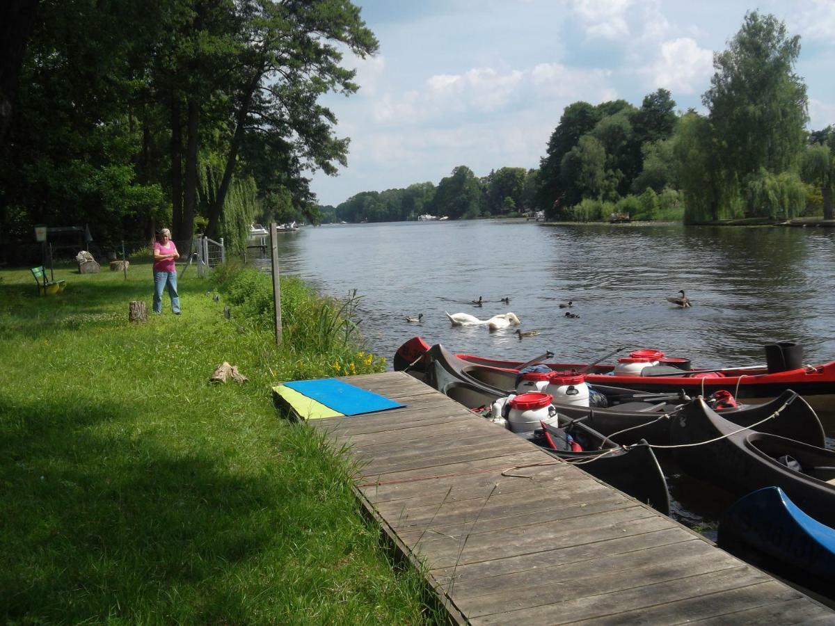 Hotel Am Fluss Heidesee Esterno foto